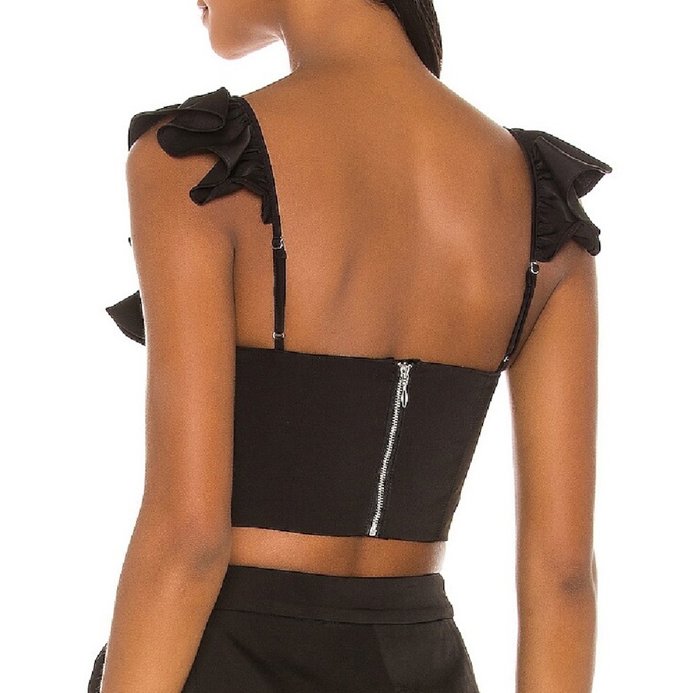 Lovers + Friends Black Ruffle Top - Picture 4 of 4